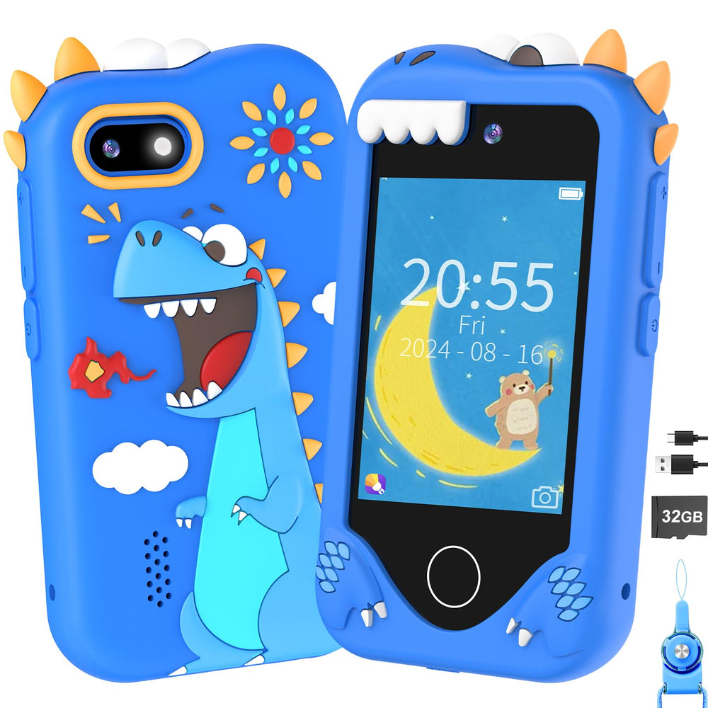 Yosfeng Kids Phone front view, a safe, engaging learning toy for kids.