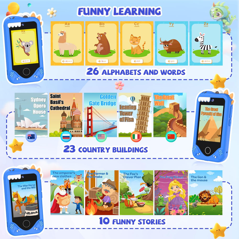 Yosfeng Kids Phone unicorn-case protective cover, anti-drop safety.