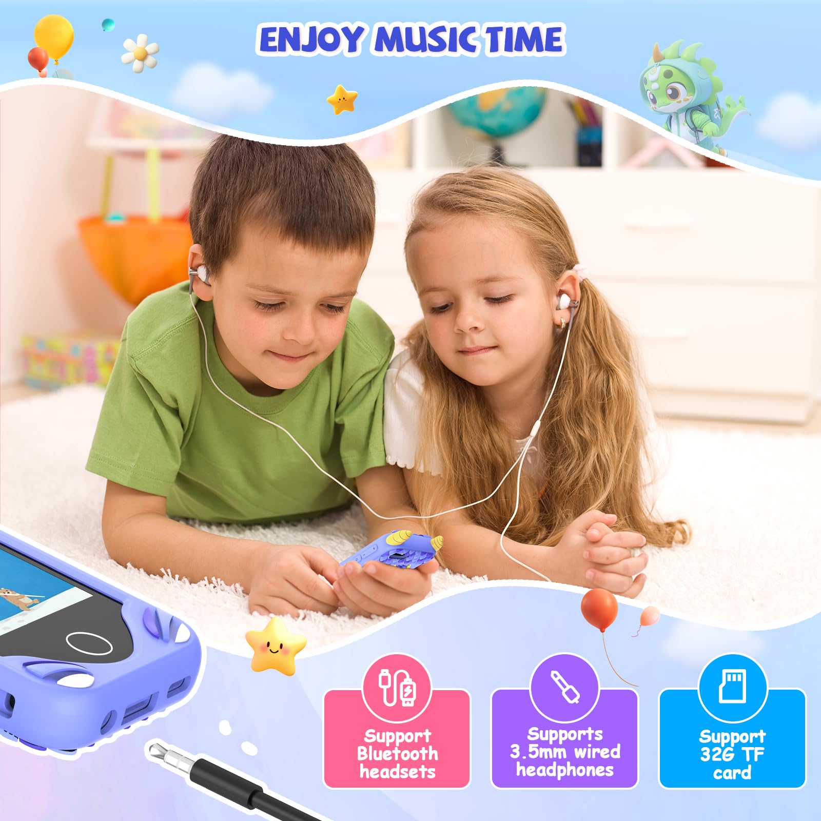 Yosfeng Kids Smart Phone durable lanyard for safety.