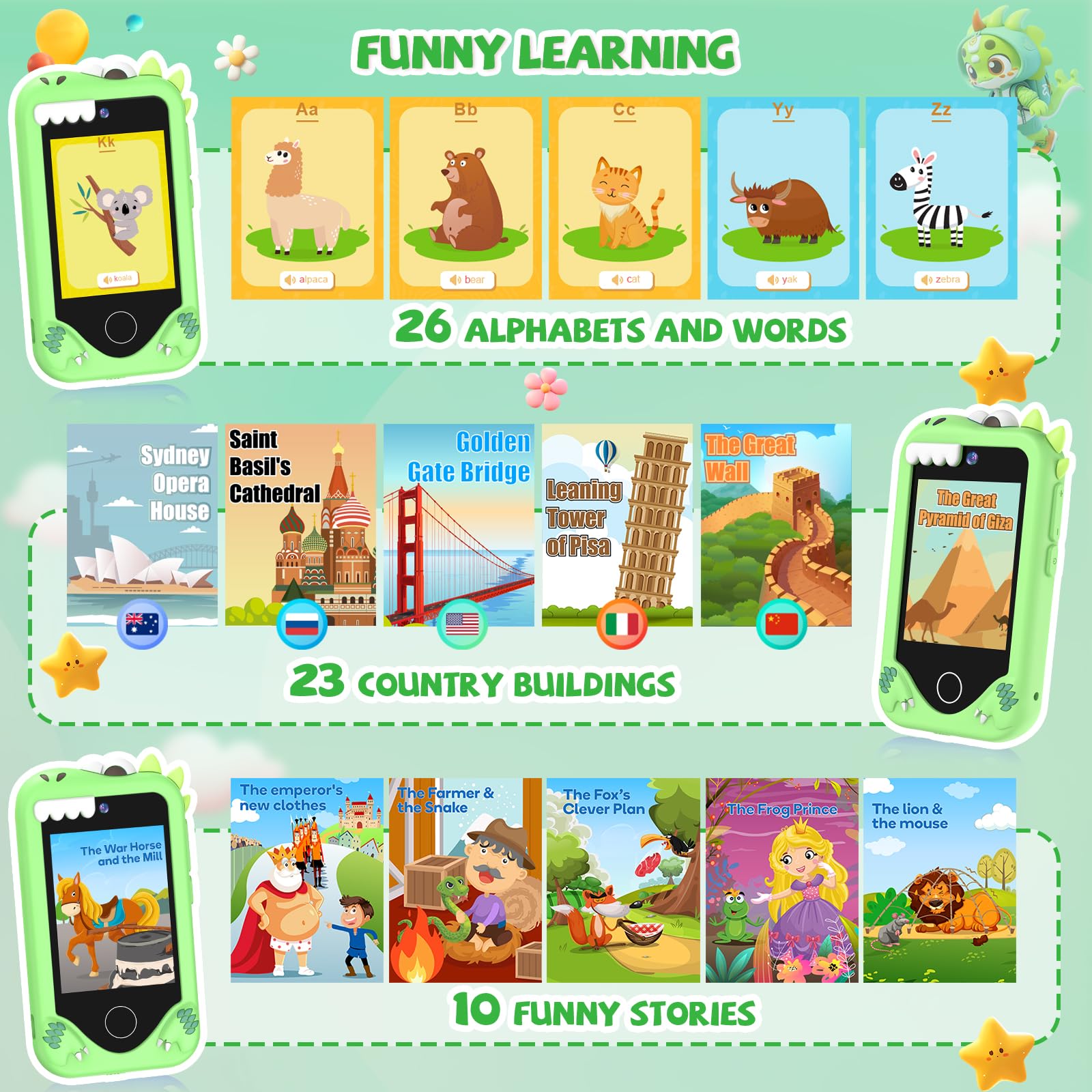 Yosfeng kid MP3 and stories enhance entertainment with headphones