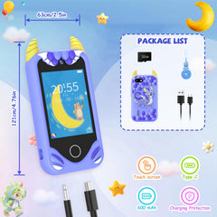 Yosfeng Kids Smart Phone unicorn case provides anti-fall protection.