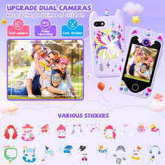 Yosfeng unicorn silicone case on phone for anti-fall protection