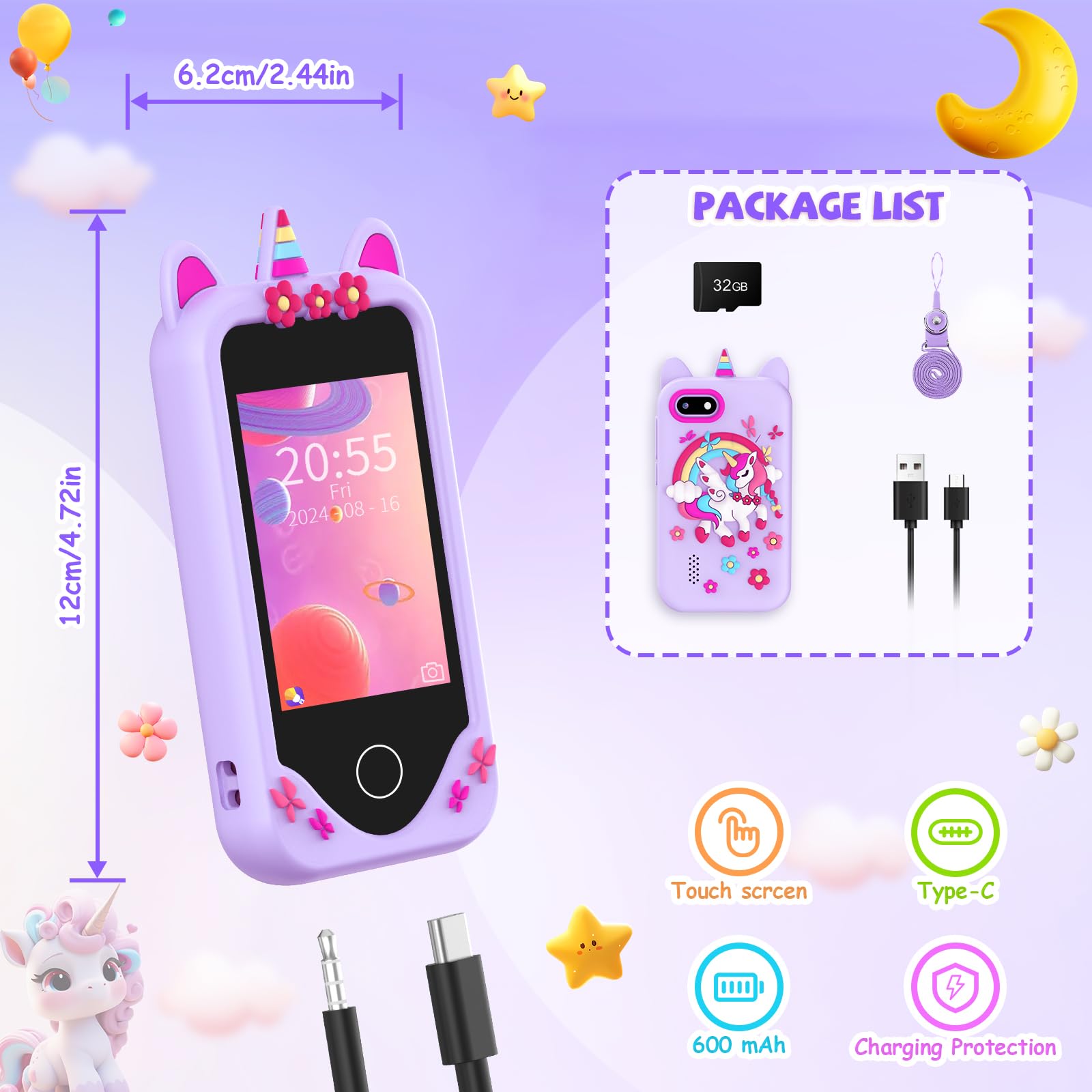 Yosfeng phone with lanyard for secure, on-the-go use during adventures