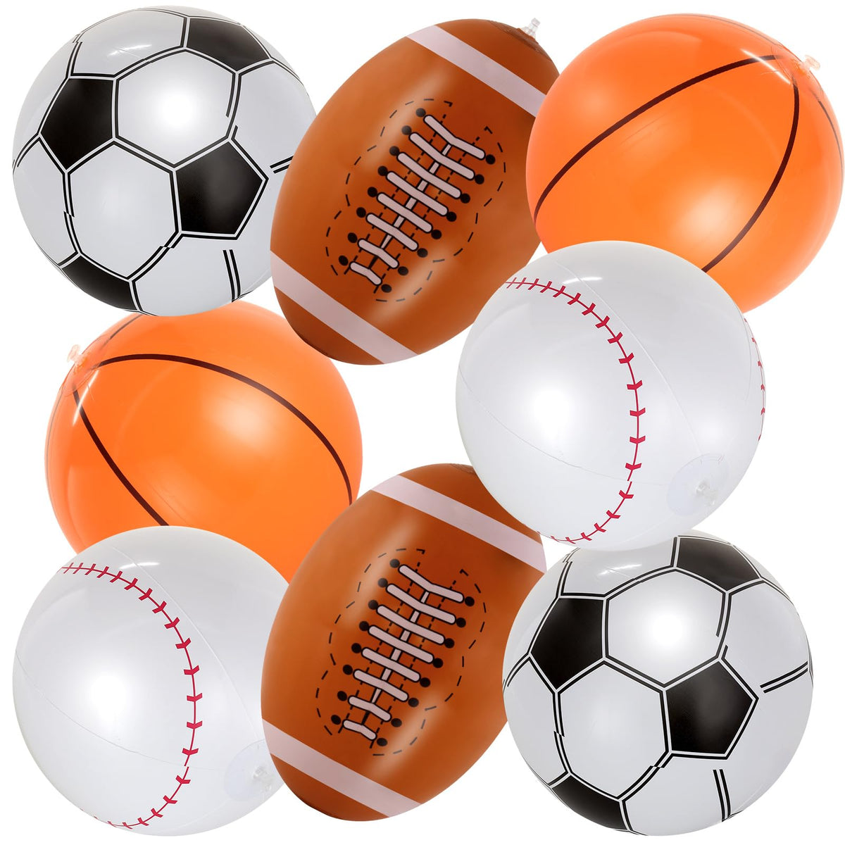 YOTHORN giant inflatable football 16 inch for backyard play and pool parties