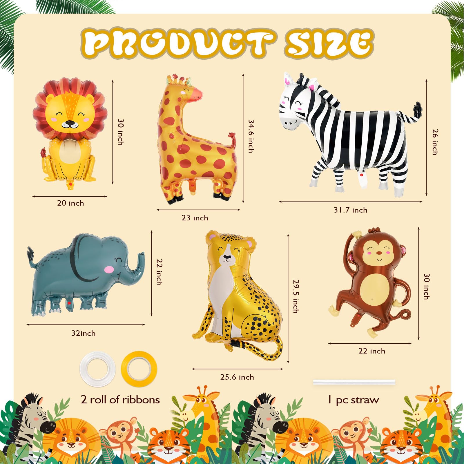 YOTHORN safari leopard balloon adds wildlife flair to celebrations