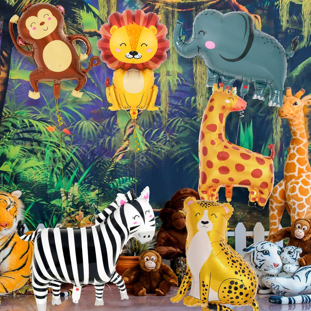 YOTHORN safari lion balloon creates a regal centerpiece for zoo themes