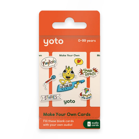 YOTO Make Your Own Cards blank card pack for recording personal messages