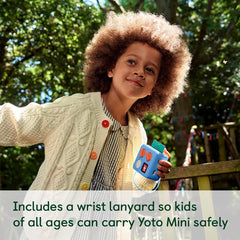 YOTO Mini Adventure Jacket blue bird; color option helps distinguish devices.