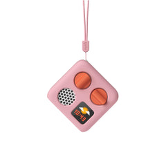 Yoto Mini Adventure Jacket Think Pink with wrist strap—durable protection for on-the-go play.