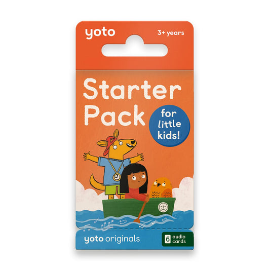 Yoto Starter Pack six audio cards for screen-free storytelling.