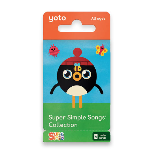 Yoto Super Simple Songs card pack ready for lively, screen-free playtime.