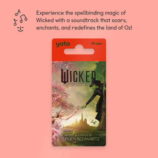 Wicked card with volume dials on the Player for easy playback control