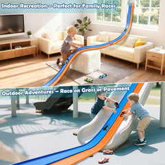Yottix vertical race track with suction cups for window and door setups.