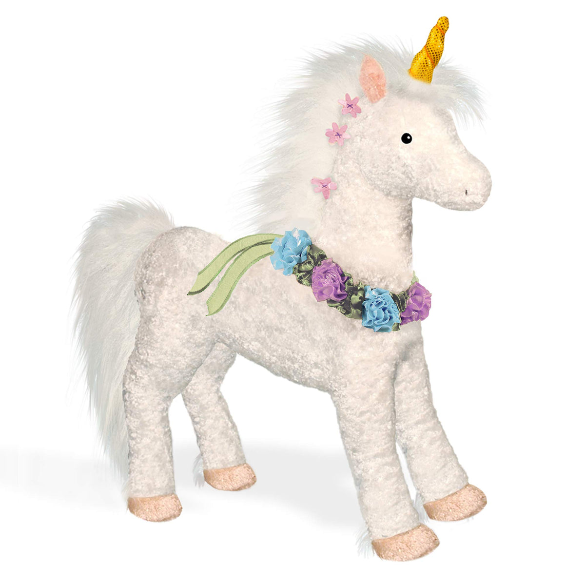 YOTTOY Capricorn Unicorn Plush with soft chenille body for cozy cuddle play.