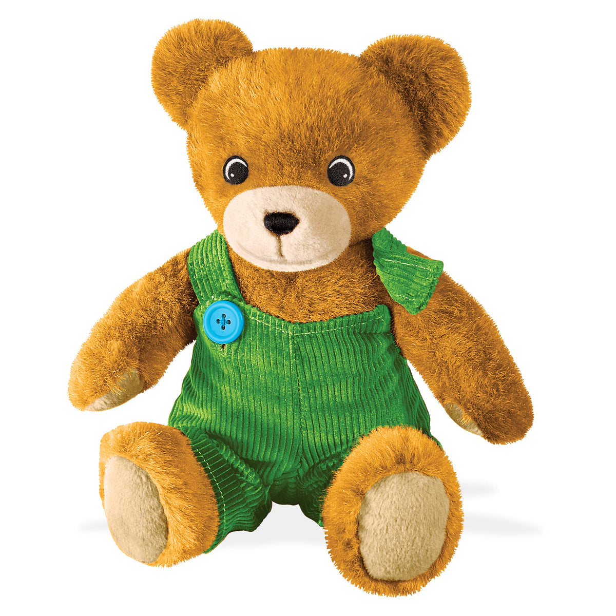 YOTTOY Corduroy Bear 13-inch plush with soft caramel fur for cozy cuddles