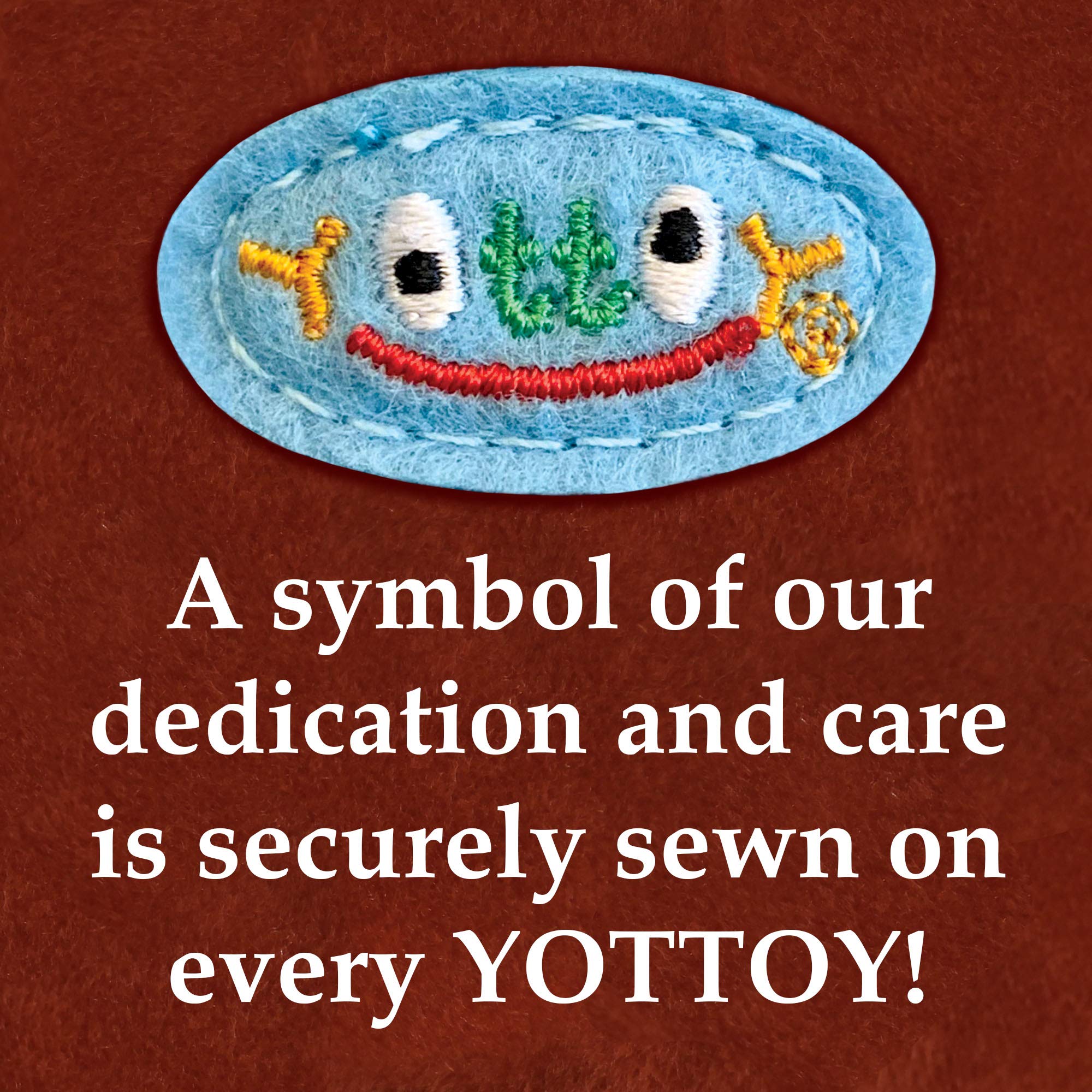 YOTTOY Pretzel plush with hand-stitched paws and durable construction for longevity.