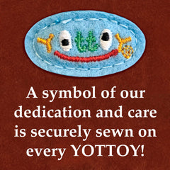 YOTTOY Pretzel plush with hand-stitched paws and durable construction for longevity.