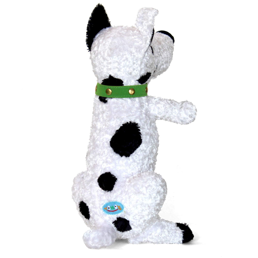 YOTTOY Harry the Dog plush, side view, showcases soft chenille texture for comforting hugs.