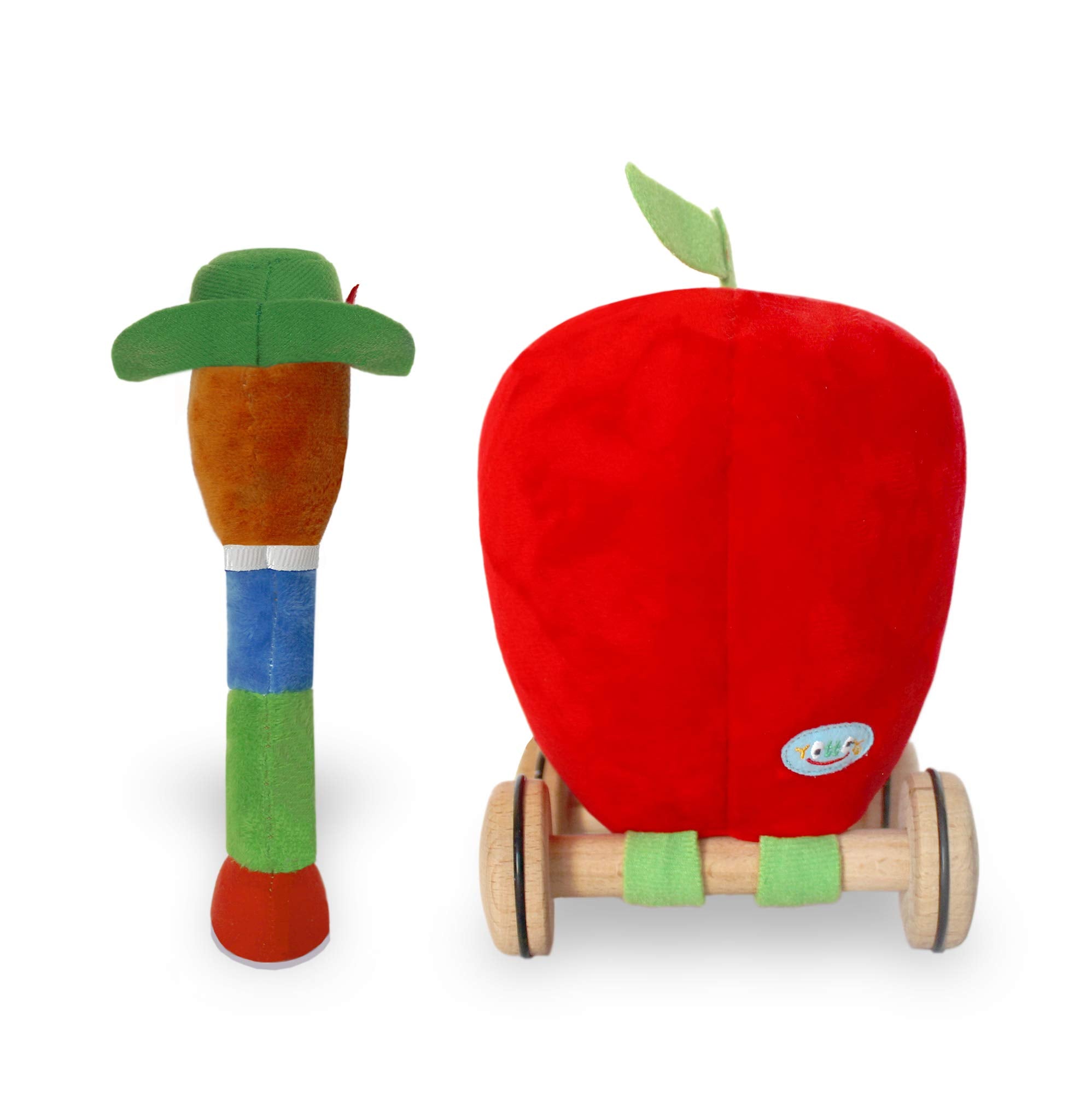 YOTTOY Lowly Worm green alpine hat detail adds playful charm.