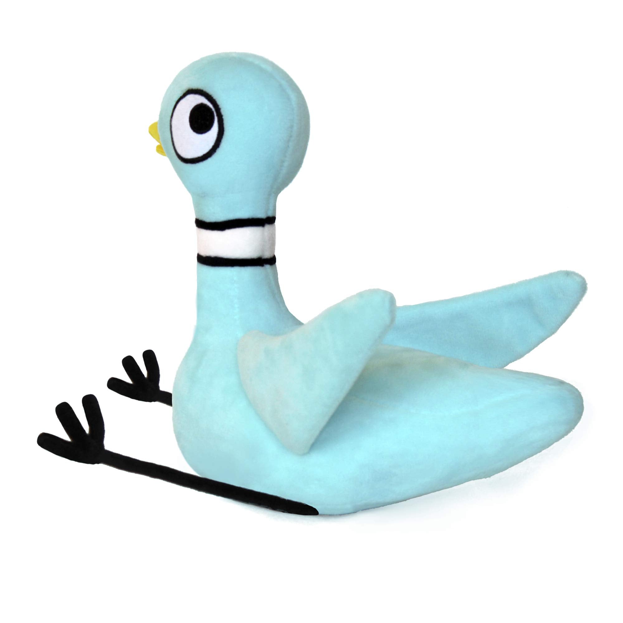 YOTTOY Pigeon big embroidered eyes close-up for imaginative play.