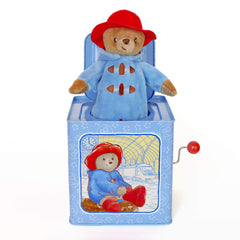 YOTTOY Paddington bear jack-in-box open reveals plush surprise for visual tracking.