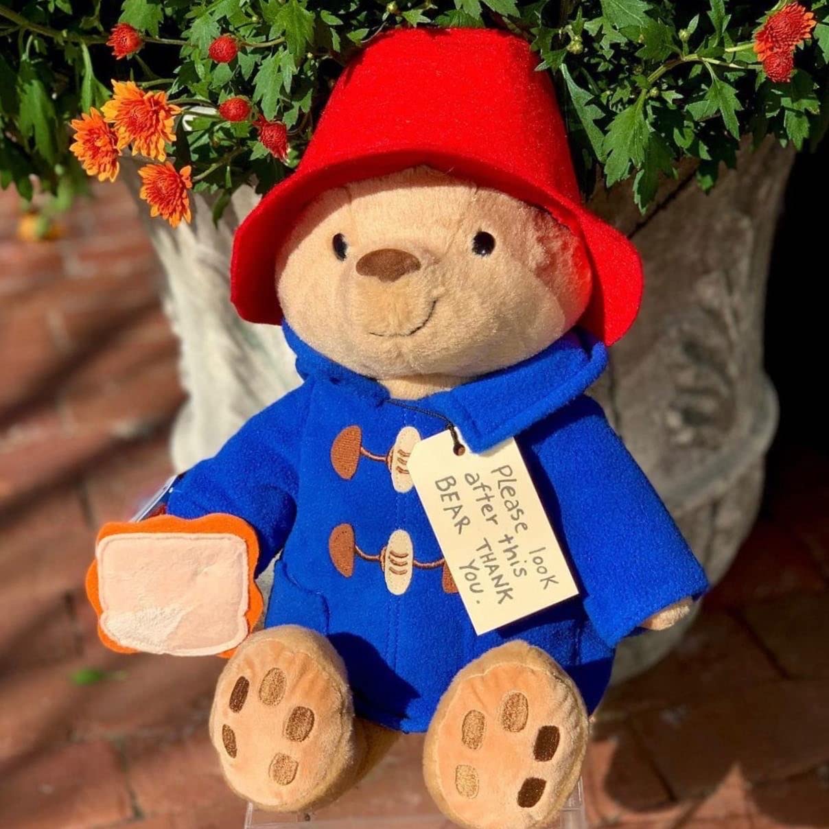 YOTTOY Paddington Bear marmalade sandwich attached to paw for stories