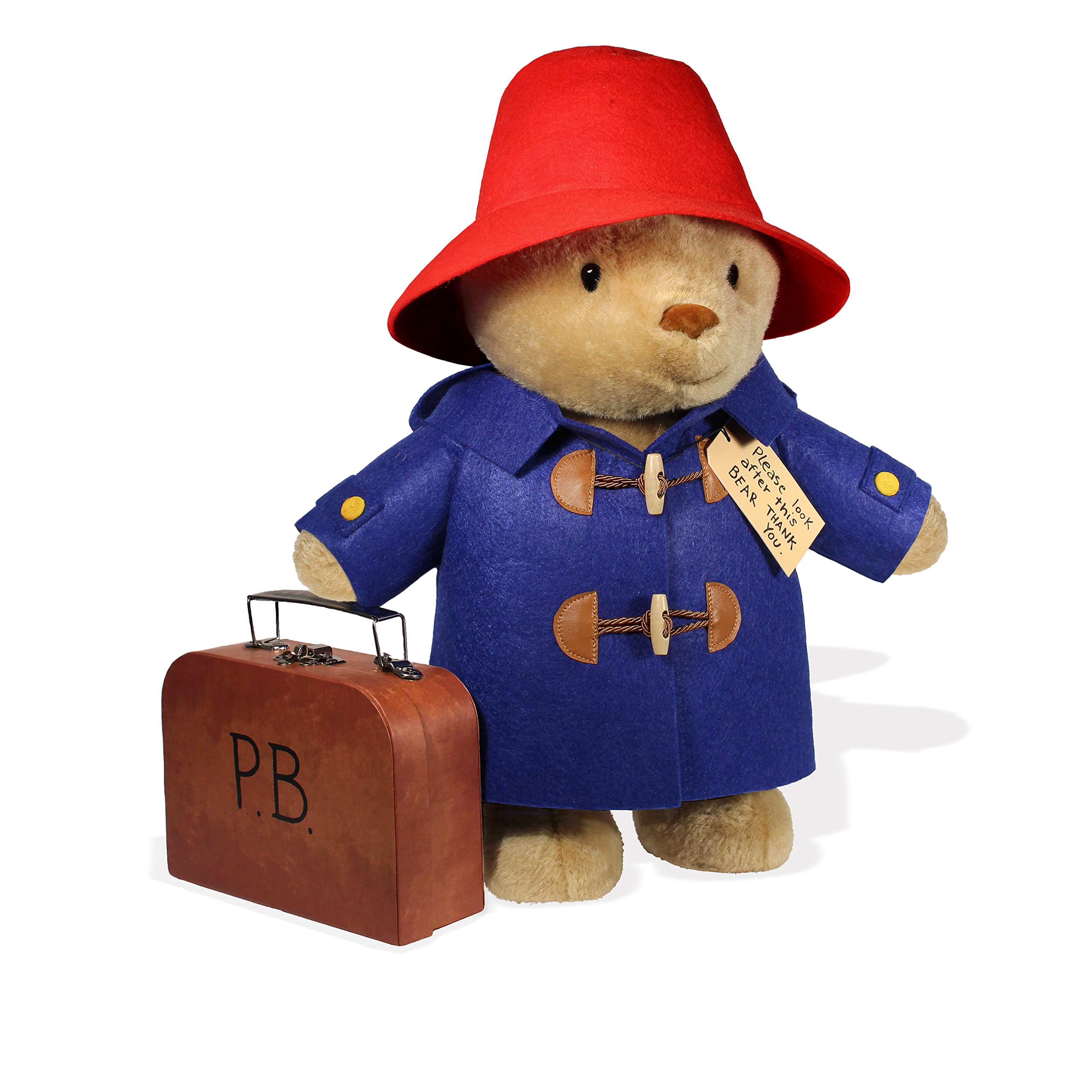 YOTTOY Paddington Bear plush—soft, huggable companion perfect for bedtime stories.