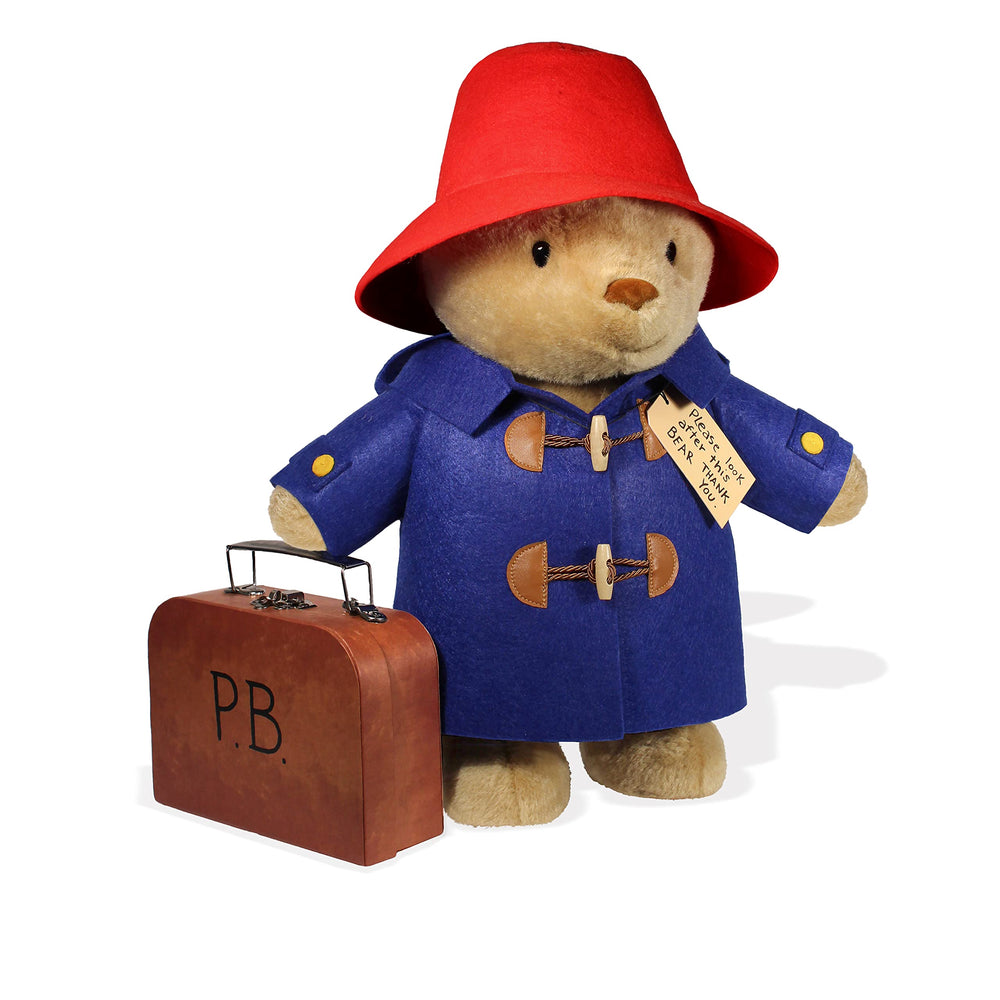 YOTTOY Paddington Bear plush—soft, huggable companion perfect for bedtime stories.