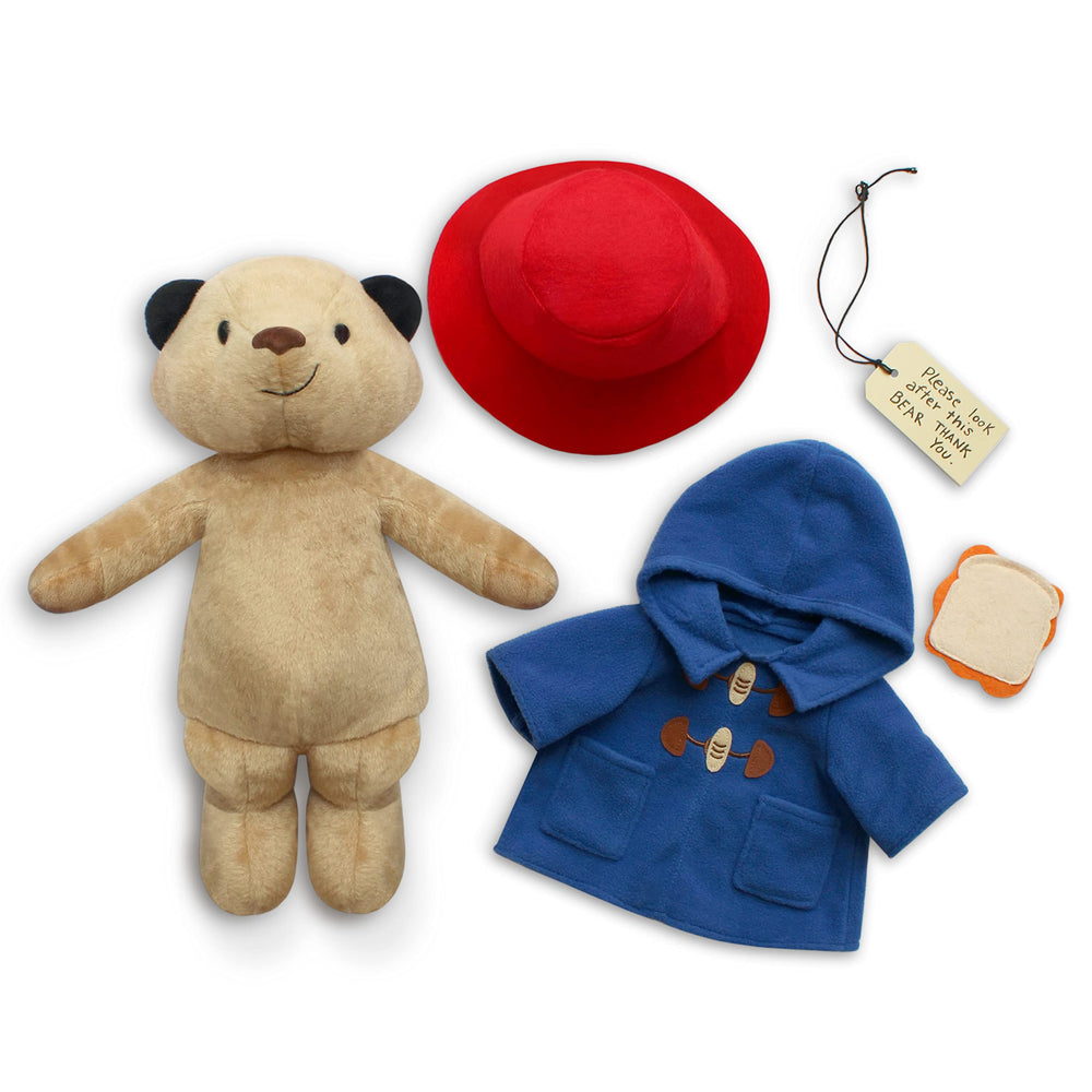 YOTTOY Paddington Bear removable hat and coat set enhances imaginative roleplay
