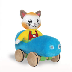 YOTTOY Huckle Cat soft toy for gentle cuddle and comforting play