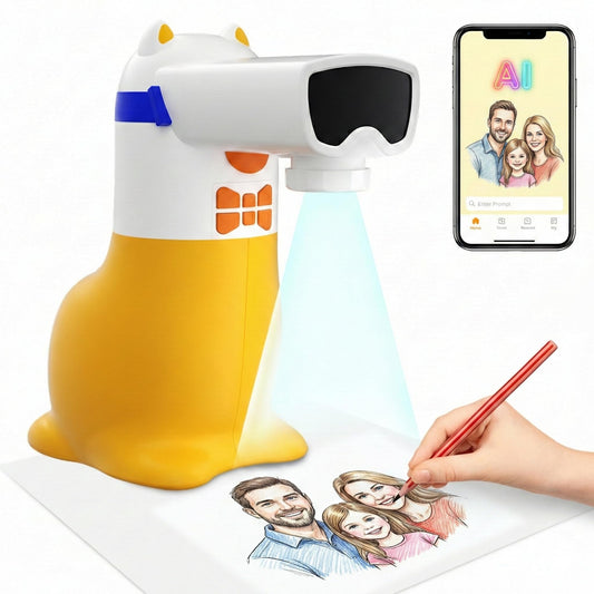 Yoturetoys AI Drawing Projector helps kids express creativity during kid drawing