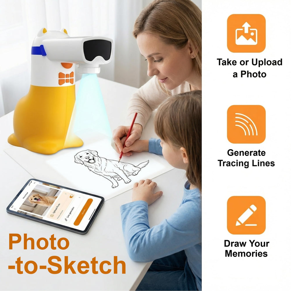 Yoturetoys AI Drawing Projector provides quiet, screen-free focus for peaceful play