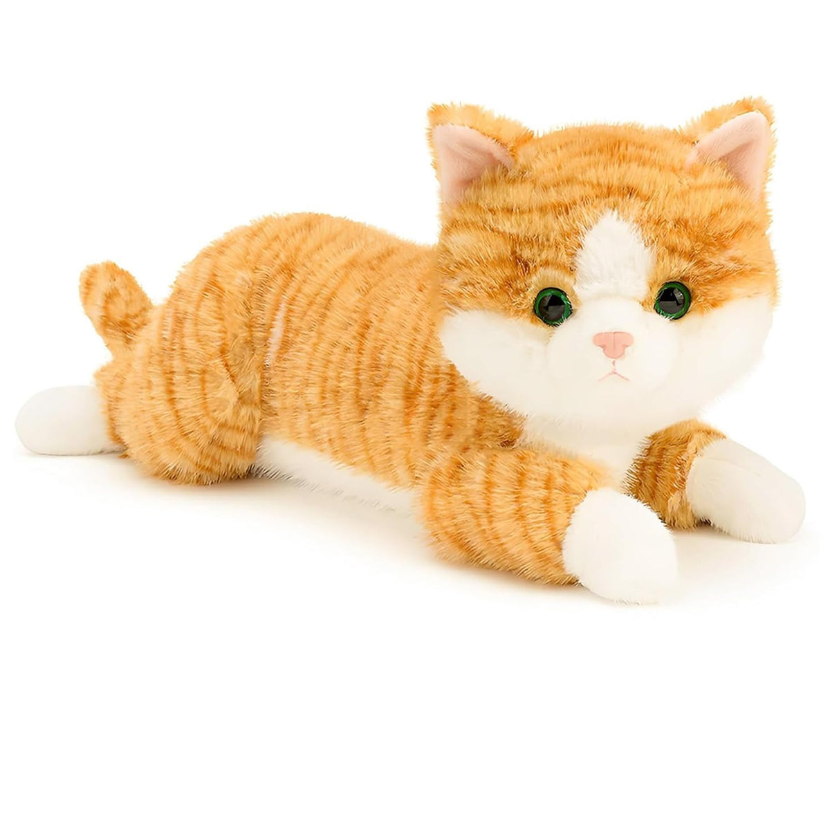 YOUBLEK 19-inch weighted cat plush ready for cozy hugs and comfort.