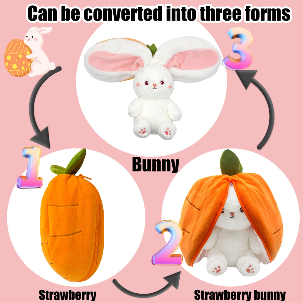 YOUBLEK Bunny close-up of soft plush fabric for safe, lasting play
