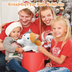 YOUBLEK cute-cat-plush-decor adds cozy charm to home or office.