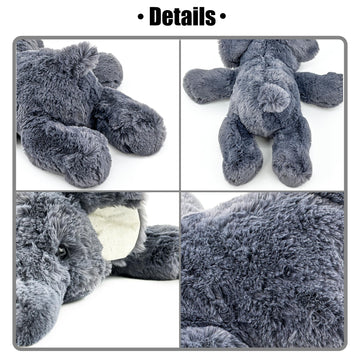 YOUBLEK elephant 16-inch weighted plush makes a cozy gift for kids and adults.