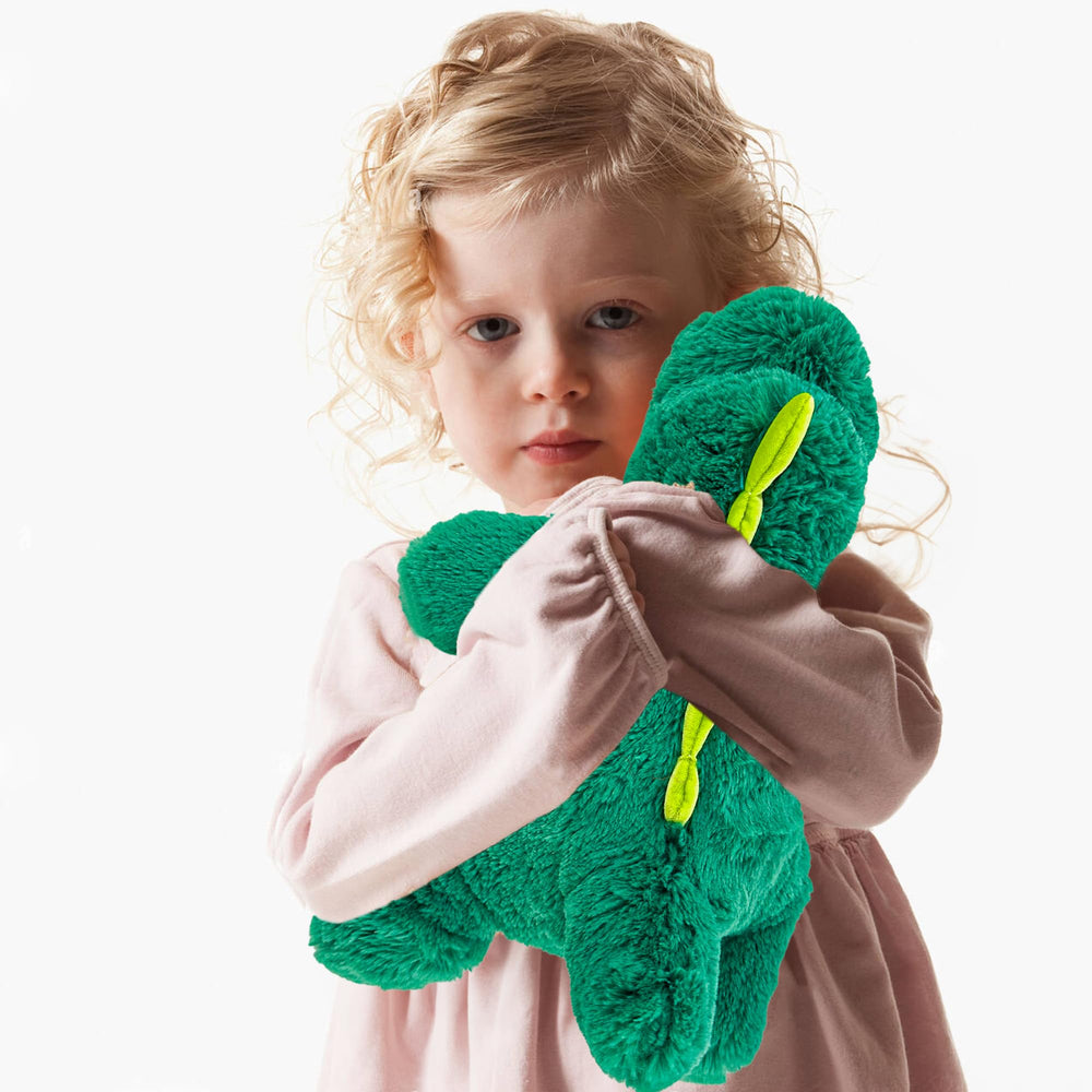 YOUBLEK versatile dinosaur plush suitable for play, study, or relaxation.