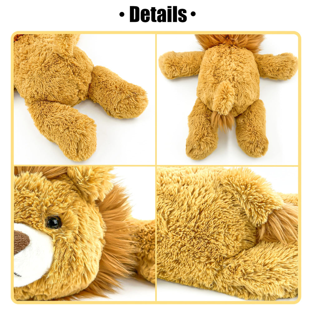 YOUBLEK lion weighted plush decorating living space for comforting presence