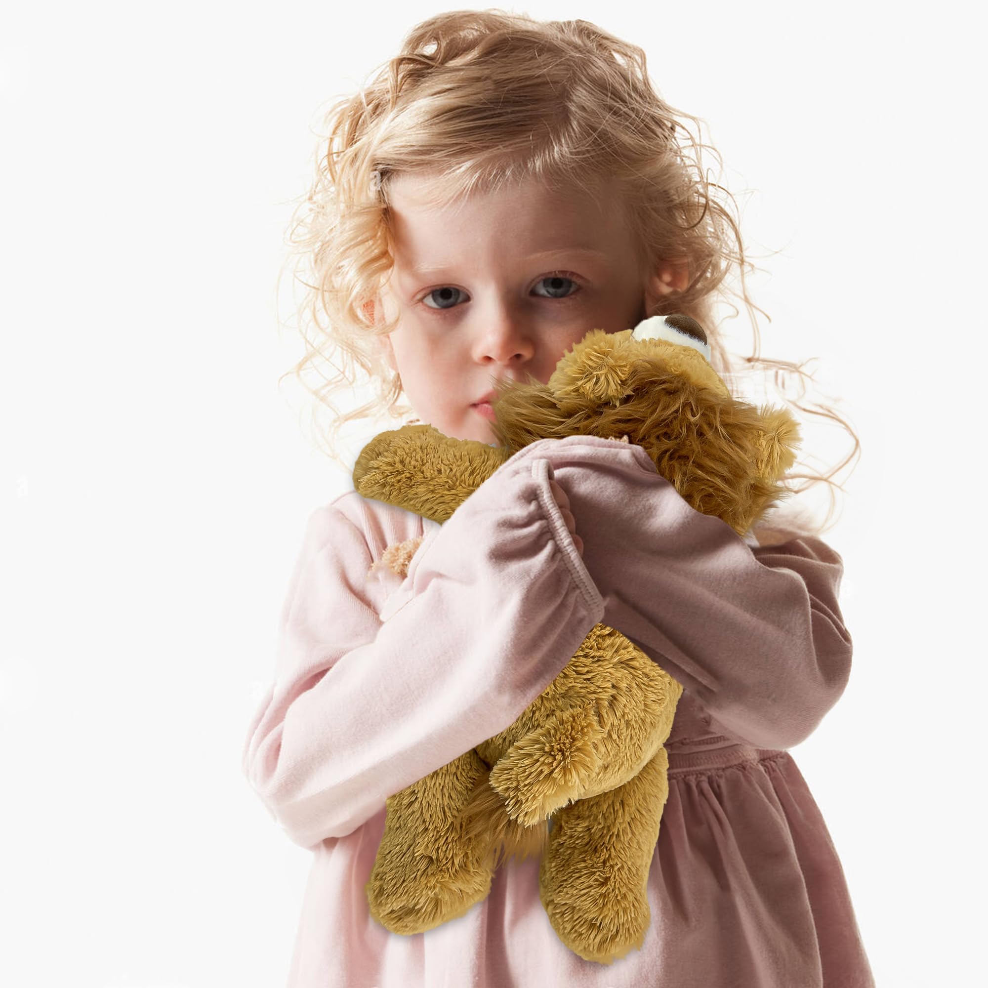 YOUBLEK gift-ready yellow lion plush for kids or adults