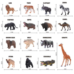 YouCute animal figures lineup for engaging zoo-themed learning