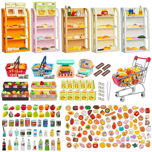 YOUHORYA 183Mini shopping cart with handle for pretend shopping