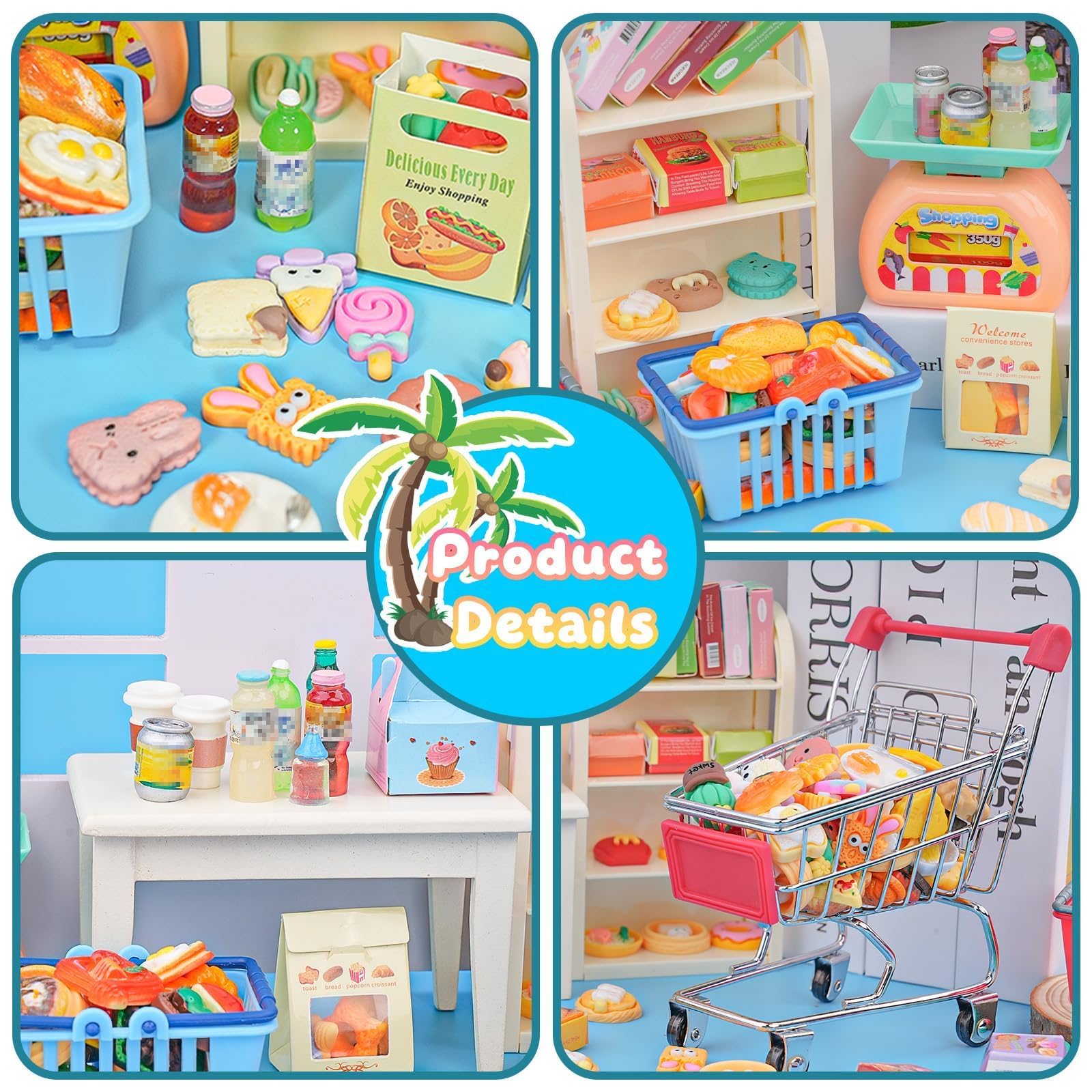 YOUHORYA double-decker cart with smooth wheels for mobile play