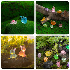 YOUHORYA luminous flamingos glow in the dark, ideal for whimsical outdoor mini landscapes