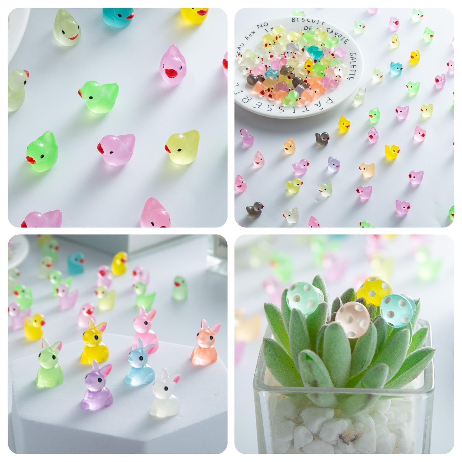 YOUHORYA luminous turtles glow in the dark, great for terrariums and mini displays