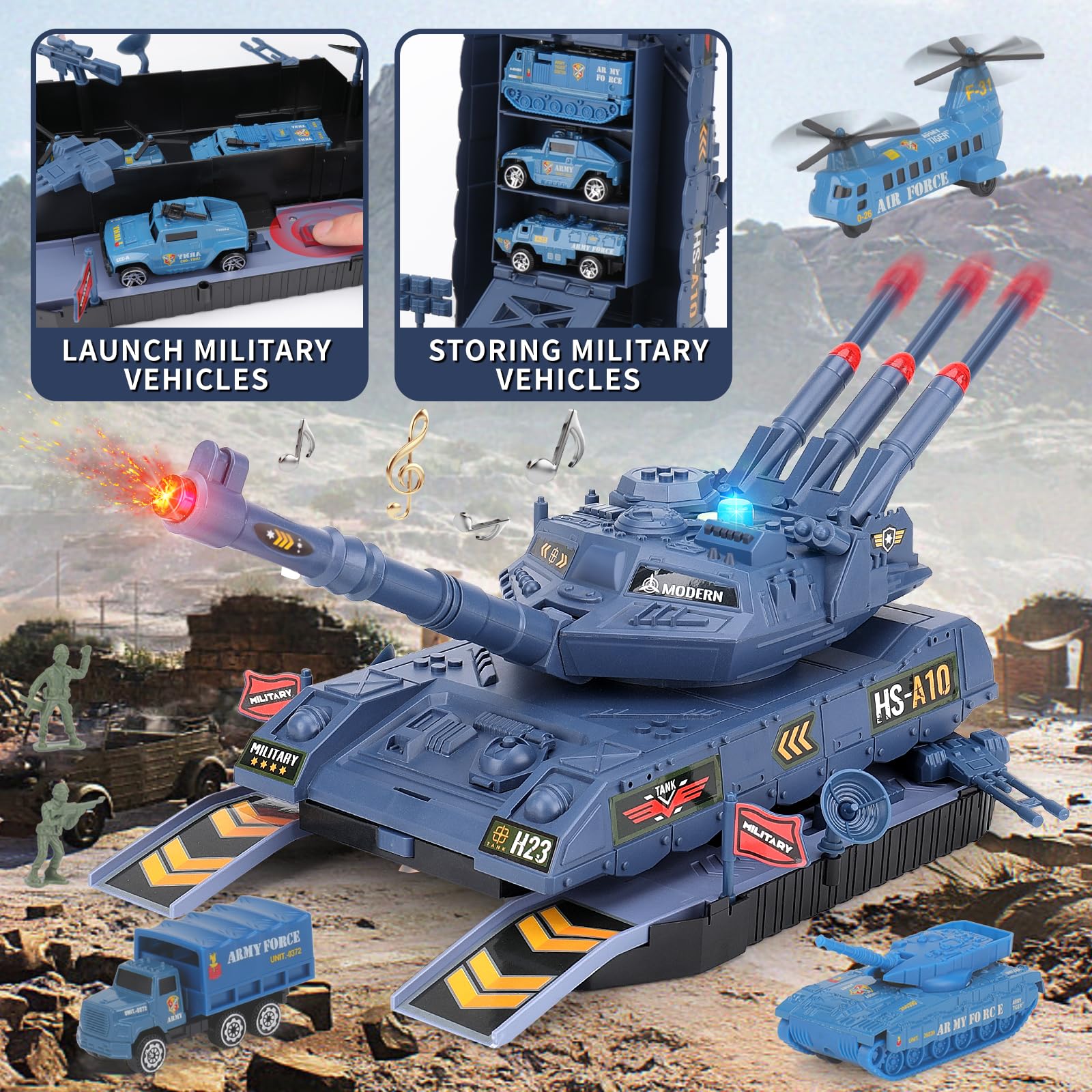 Youlechen army men eight figures help create varied military scenes