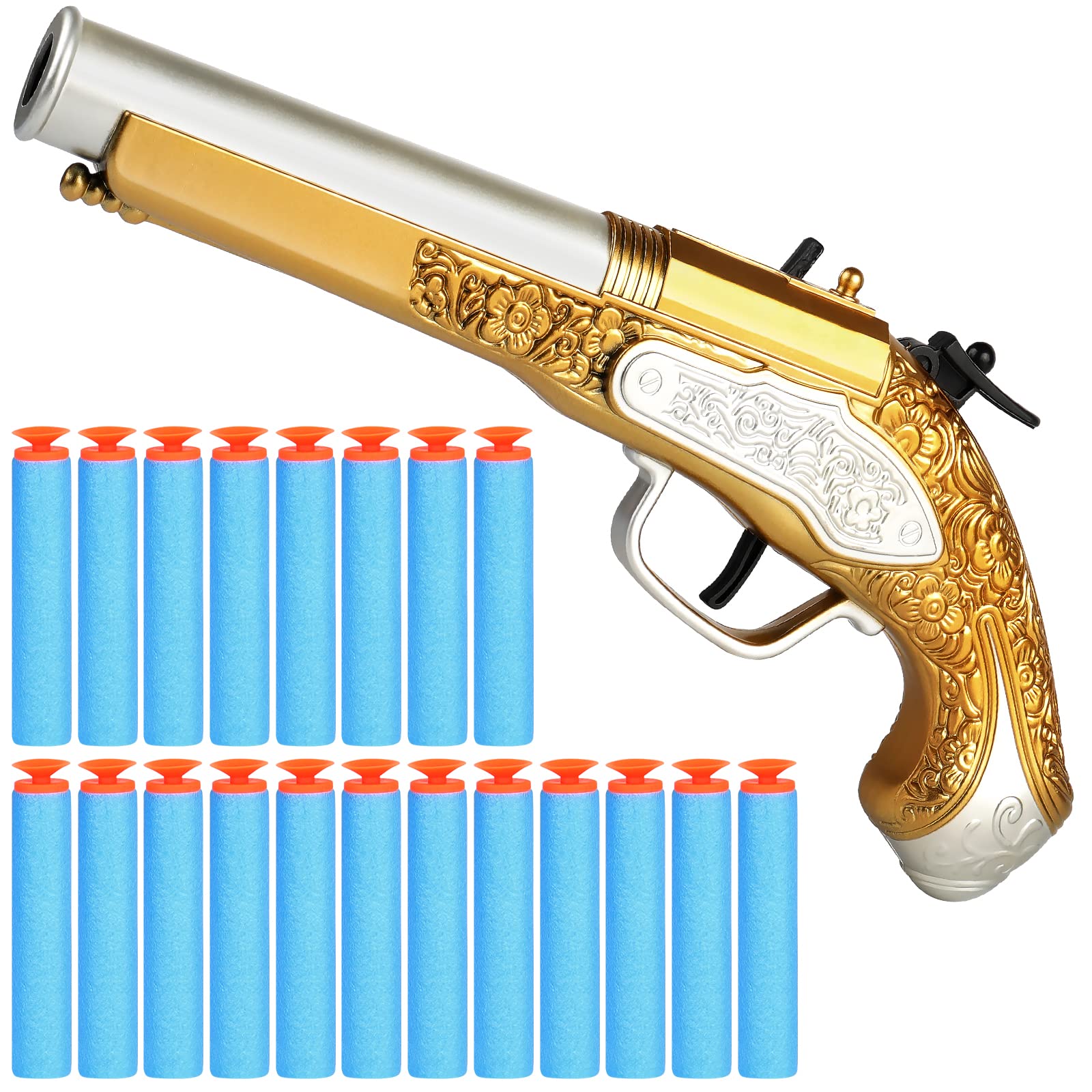 Youlechen pirate foam blaster front view for safe indoor battles