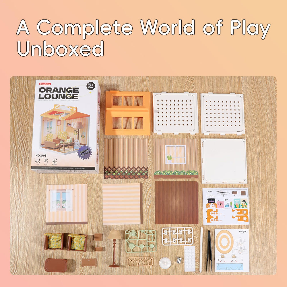 YOULIAMAO DIY miniature living room scene creates cozy ambience for family bonding