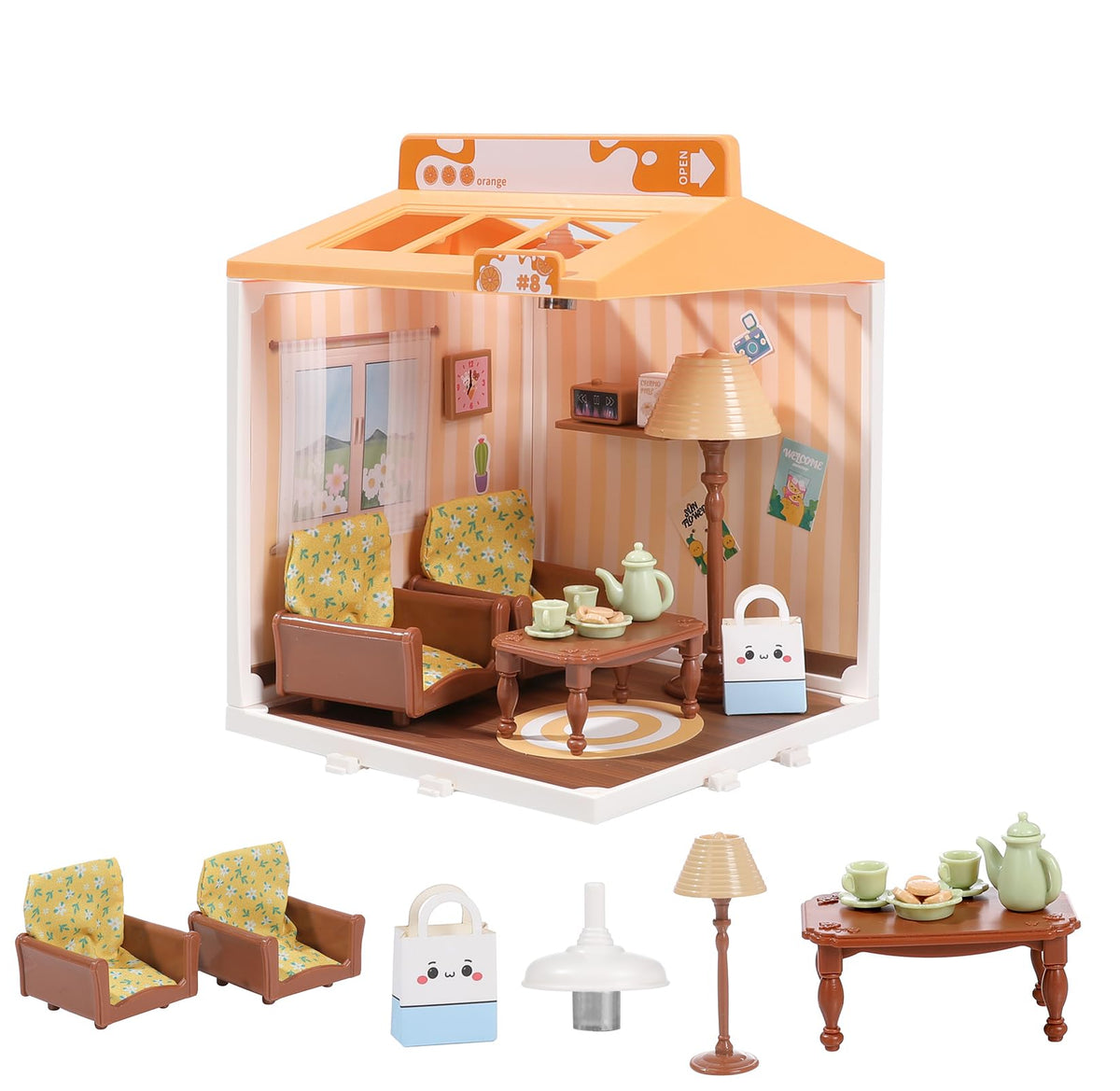 YOULIAMAO DIY miniature living room sofa enhances imaginative play and fine motor skills