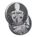 YOUNEEDFUL silver heads-tails coin front view for playful dating ideas