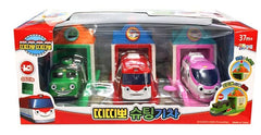 YOUNG TOYS Little Bus Friends titipo set of 3 trains in vibrant colors for imaginative play.